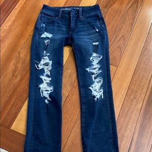 American eagle outfitters Ripped cropped jeans